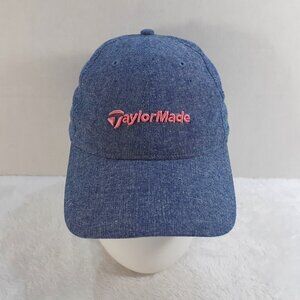 TaylorMade Golf Hat Womens Cap Strap Back Blue Pink Embroidered Cotton NWOT
